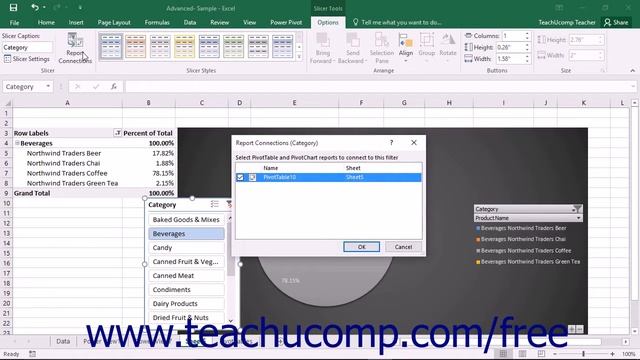 Excel 2016 Tutorial Modifying Slicers Microsoft Training Lesson смотреть онлайн