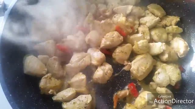 Куриное филе в кокосовом креме. смотреть онлайн