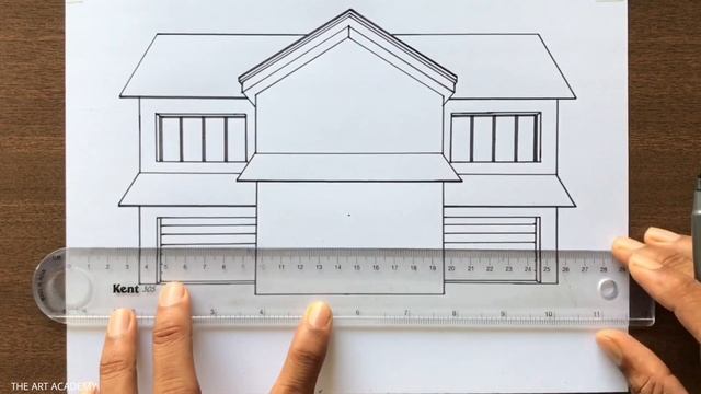 How to Draw a House in 1 Point Perspective смотреть онлайн