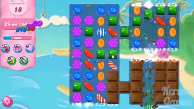 Candy Crush Saga Level 139 - No Boosters ★★★ смотреть онлайн