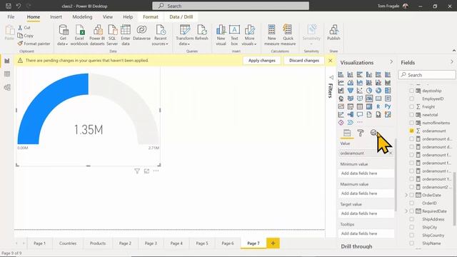 How to make a Gauge Chart in PowerBI - creating a Gauge chart visual in Microsoft PowerBI смотреть онлайн