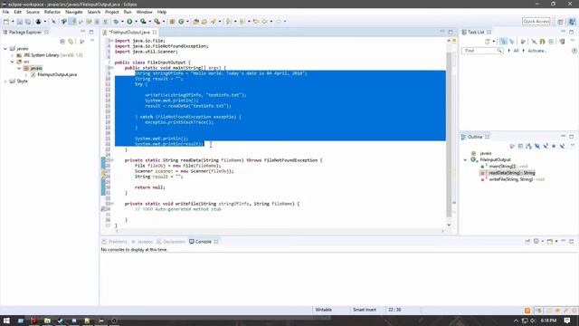 [ Java Programming ] Reading and Writing text files tutorial смотреть онлайн