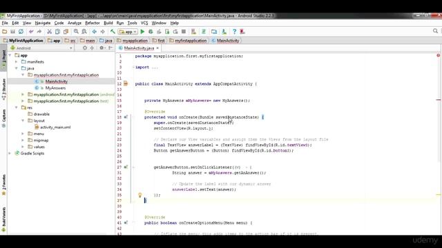 5 Set up methods Oncreate for Quiz app смотреть онлайн