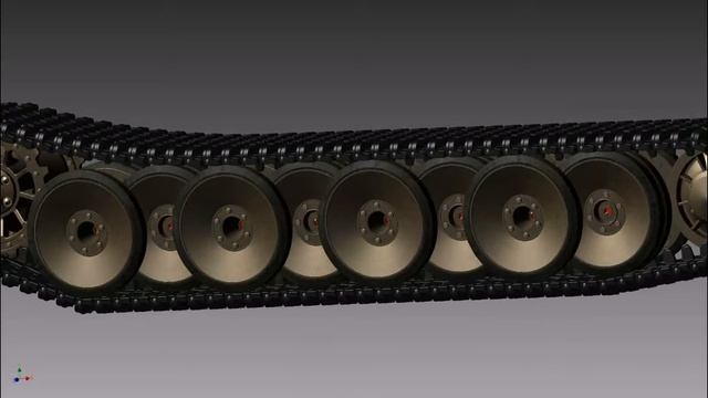 Ходовая часть танка Тигр в Autodesk Inventor смотреть онлайн