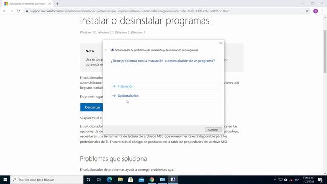 SOLUCIÓN ? | Error al tratar de desinstalar una aplicación o programa | Windows 10 смотреть онлайн