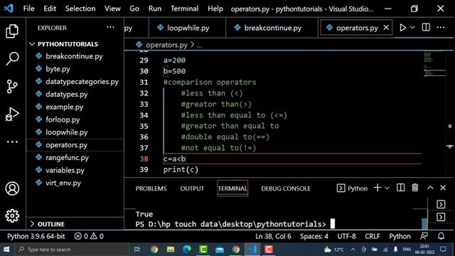 Operators in Python | Arithmetic, Comparison and Assignment Operators смотреть онлайн