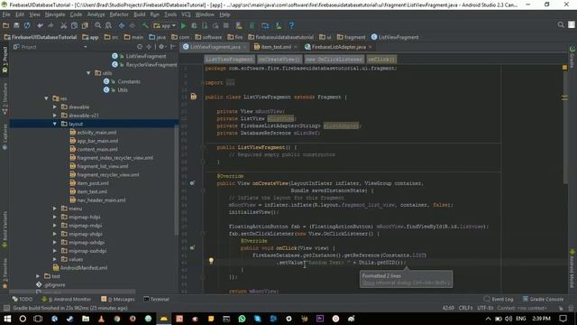 Firebase Database UI Tutorial (Part 3) - Listview, RecycylerView, IndexRecyclerView смотреть онлайн