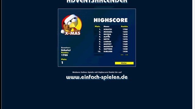 Moorhuhn X-Mas 1700 Punkte смотреть онлайн