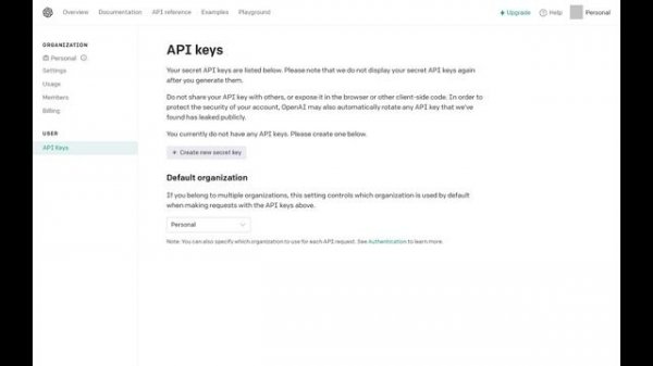 How to Create an OpenAI Secret API Key for ChatGPT or DALL E 2