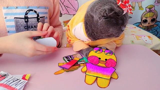 Бьюти Бокс с Бумажной косметикой для уточки лалафанфан смотреть онлайн