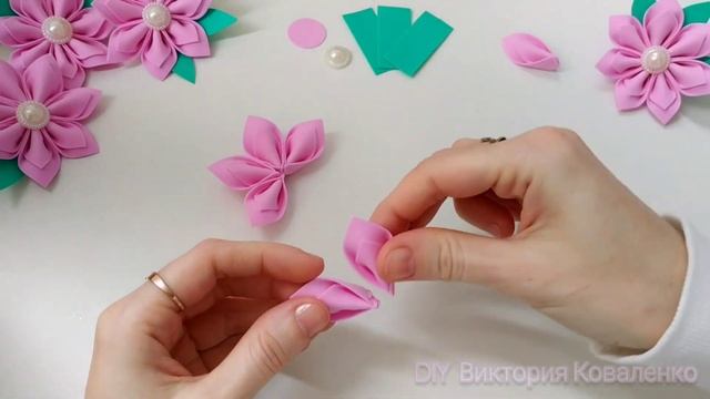 DIY ? Цветы из фоамирана за 5 минут ? Foam sheet flowers craft ? смотреть онлайн