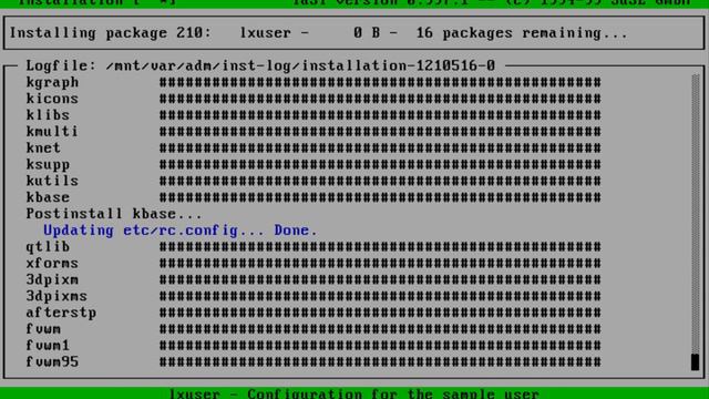 Suse Linux 6.1 installation смотреть онлайн
