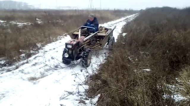 Проходимость мотоблока зимой) смотреть онлайн