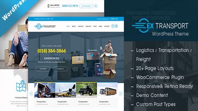 Extransport - Freight, Logistics WordPress theme | Themeforest Website Templates and Themes смотреть онлайн