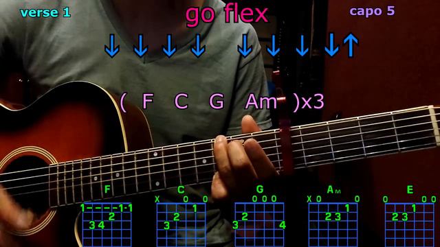 go flex post malone guitar chords смотреть онлайн