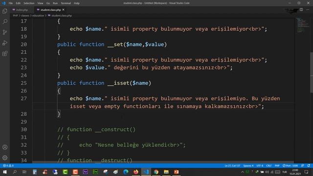 PHP Ders 113 Sihirli Metodlar смотреть онлайн
