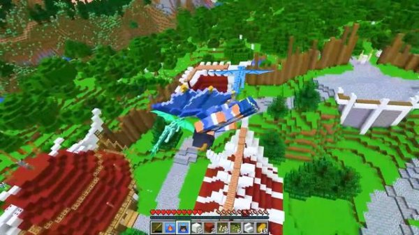 Playing as the MOON DRAGON in Minecraft!