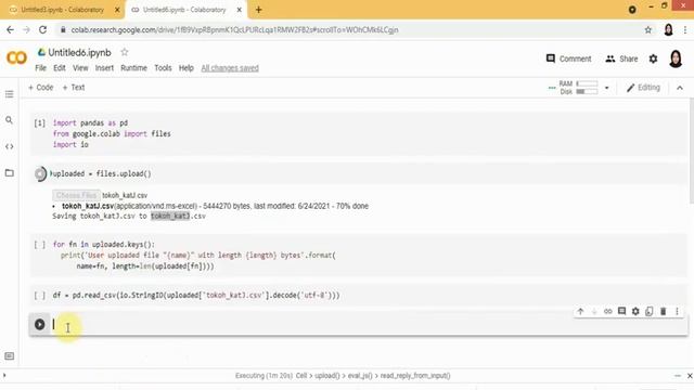 CARA IMPORT DATA CSV DI GOOGLE COLLAB смотреть онлайн