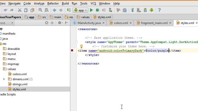 CHANGING THE COLOR OF THE STATUS BAR (Android Development) смотреть онлайн