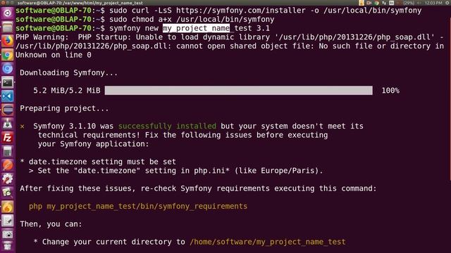 install symfony смотреть онлайн
