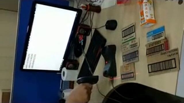 ทอสอบเครื่องสแกนบาร์โค้ด เครื่องอ่านบาร์โค้ด แบบไร้สาย Wireless Barcode Scanner смотреть онлайн