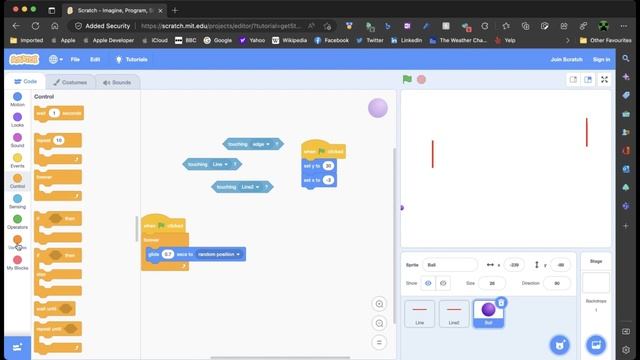 How to make a simple ping pong game in scratch! смотреть онлайн