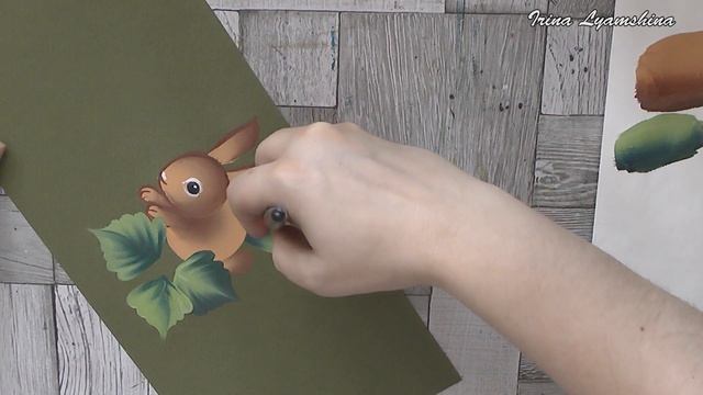 How to paint a Rabbit, One Stroke for beginners, easy&simple смотреть онлайн