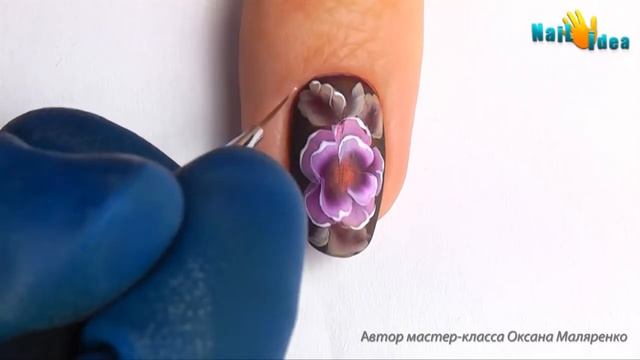 Дизайн гель лаками ХАМЕЛЕОН + КИТАЙСКАЯ роспись ногтей. Рисунки на ногтях акриловыми красками. смотреть онлайн