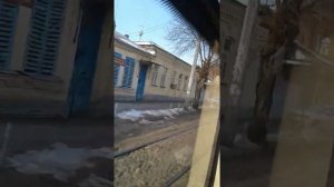 (Краснодар) Поездка на Трамвае по Маршрут N-11. борт 173. часть-2.