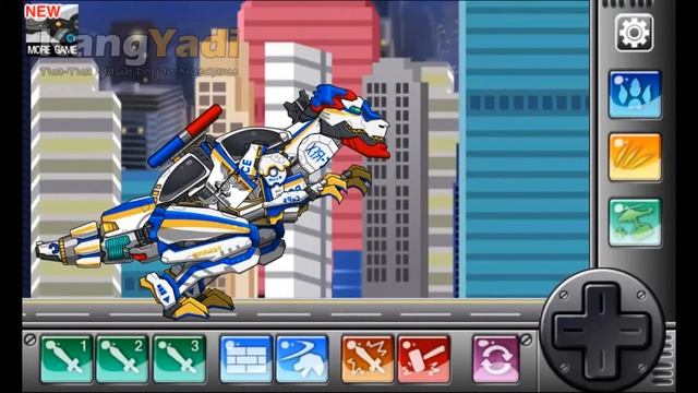 Combine Dino Robot T Rex Cops Dinosaur Robot Assembly смотреть онлайн