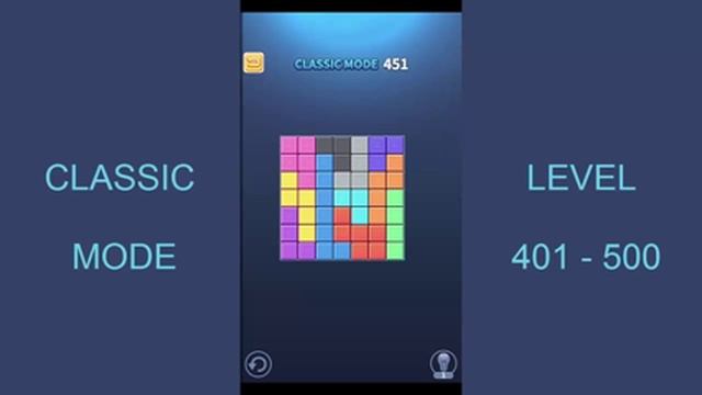 Block Puzzle King - Classic Mode - Level 401-500 смотреть онлайн