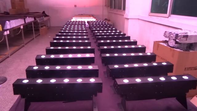 RGBWAUV 6x18W led bar type led wall washer battery power wireless dmx смотреть онлайн