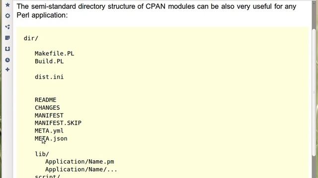 CPAN Distribution directory layout for Perl modules смотреть онлайн