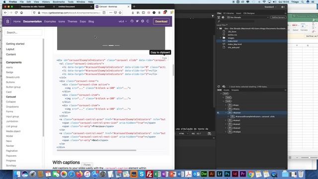 Vídeo com banner em bootstrap. смотреть онлайн
