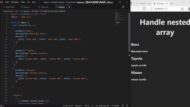 How to Handle Nested Arrays of Object in React смотреть онлайн