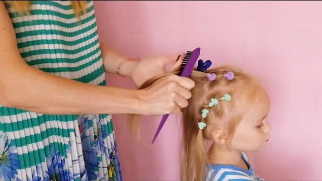 Быстрая прическа для девочки смотреть онлайн