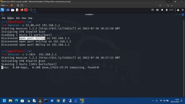 Masscan - Port Scanner in Kali Linux смотреть онлайн