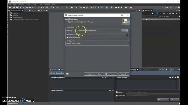 Cómo clonar un repositorio remoto git en Eclipse смотреть онлайн