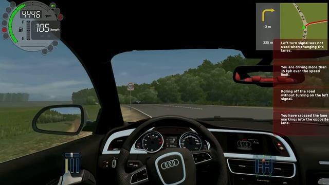 Audi A5 City Driving Simulator TOP SPEED TEST! Surprise Ending! смотреть онлайн