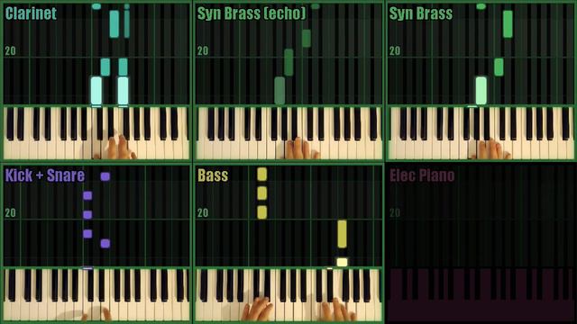 Skydiving (Pilotwings, SNES) — All parts on keyboard смотреть онлайн