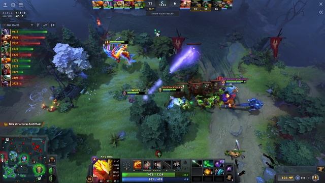 7.34b - Fly Phoenix Hard Support Gameplay - Dota 2 Full Match Gameplay смотреть онлайн