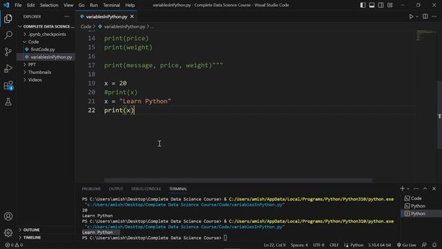 Variables in Python #02 смотреть онлайн