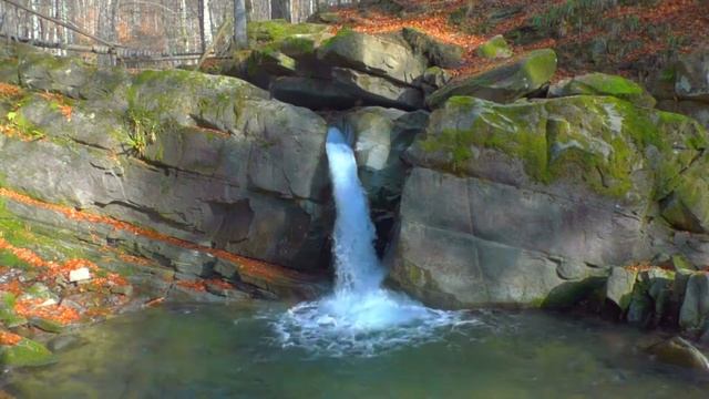 White noise waterfall. Meditation. Белый шум, водопад смотреть онлайн
