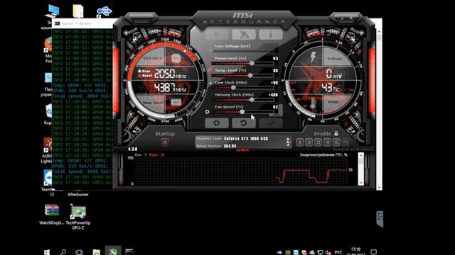 Разгон ASUS STRIX-GTX1060 O6G-GAMING на алгоритме Equihash ( Zec ) смотреть онлайн