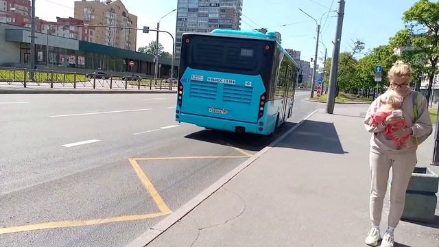 Автобус 333 маршрут 5270.G4 6801 и Автобус 243 маршрут 5270.G4 6947 Проспект Народного Ополчения смотреть онлайн