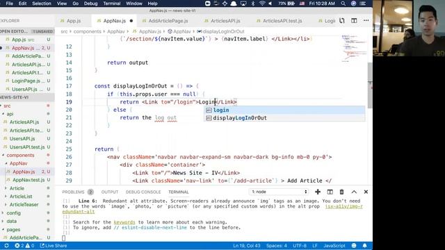 W9D5: React Authorization (2 of 2) смотреть онлайн