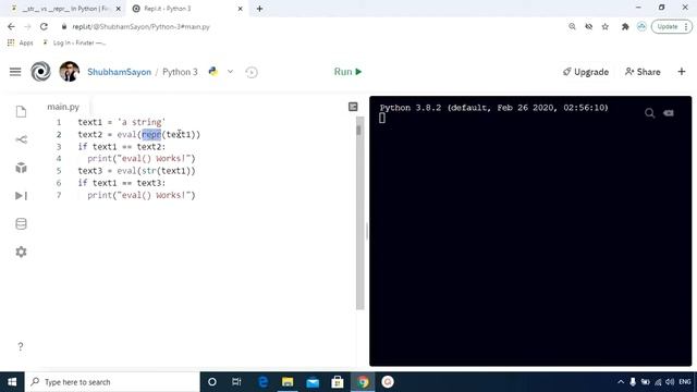 __str__ vs __repr__ In Python смотреть онлайн