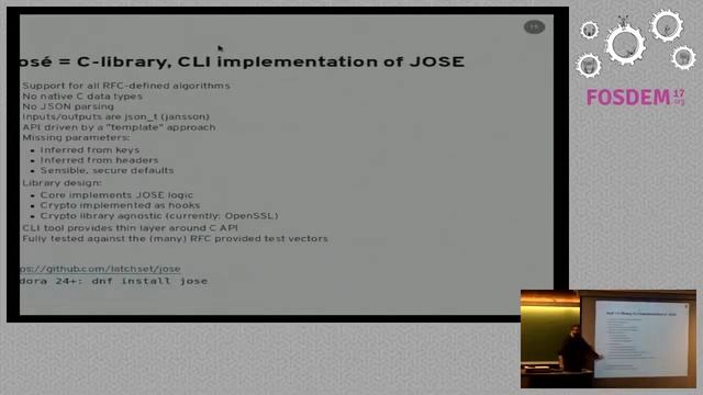 Usable Cryptography with José C and command line JSON Object Signing and Encryption смотреть онлайн