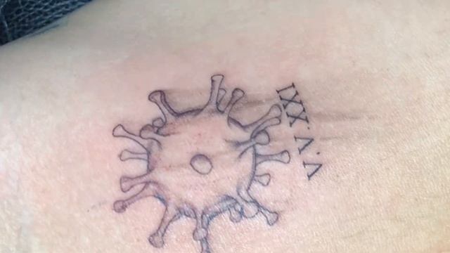 Covid 19 Virus Tattoo Design смотреть онлайн