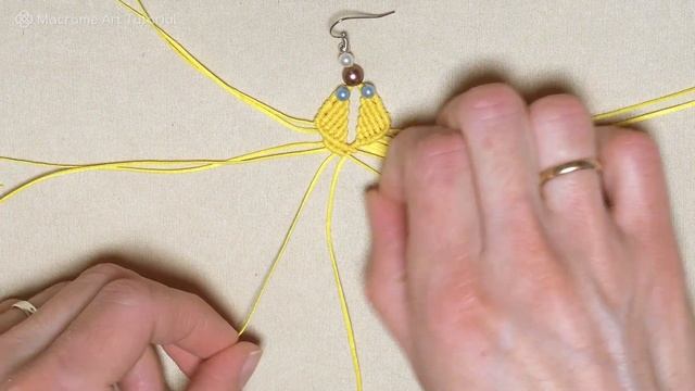 Macrame Earrings Tutorial | DIY macrame | Easy macrame jewelry earrings смотреть онлайн